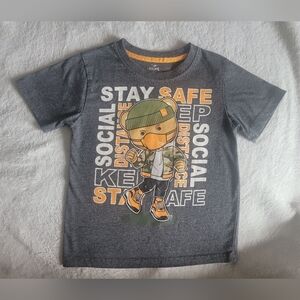 Kids Gray Graphic T-Shirt